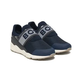 Pánské tenisky Sneakersy BOSS J52556 M Tmavomodrá 34