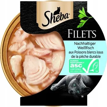 Krmivo pro kočku Sheba Filets mokré krmivo pro kočky bílá ryba 60g