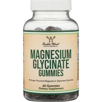 Fitness strava Double Wood Supplements Magnesium Glycinate Gummies 60 gummies Příchuť: hrozno