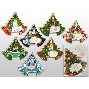 Delta Graphix Vánoční přání s obálkou, pohlednice Veselé Vánoce