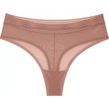 Kalhotky Tempting Sheer Highwaist String - BROWN - TRIUMPH BROWN - TRIUMPH L
