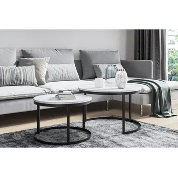 Konferenční stolek T-TABLE Ania bílá/černá