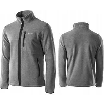 Pánská mikina Fleecová Mikina Hi-Tec fleecová mikina šedá, vel. XXL