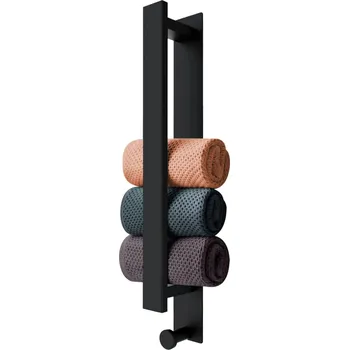 Držák na ručník KOUPELNOVÝ VĚŠÁK NA RUČNÍKY HÁČEK DRŽÁK NA ZEĎ KOVOVÝ DO KOUPELNY