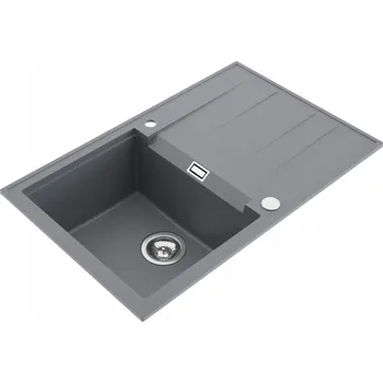 Granitový dřez Jednokomorový granitový dřez Milo Avangard šedý