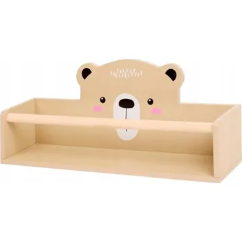 Obraz Závěsná polička do dětského pokoje niedźwiedź medvídek 40x16x10 Den dětí