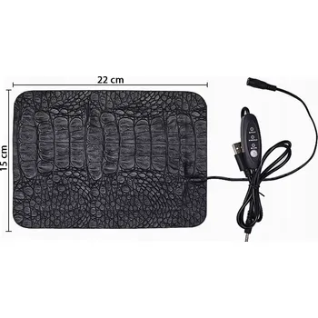 Topná rohož Vyhřívaná podložka pro zvířata s regulátorem teploty 15x22cm