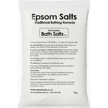 Epsomská sůl do koupele 1 kg relaxační regenerační hořečnatá