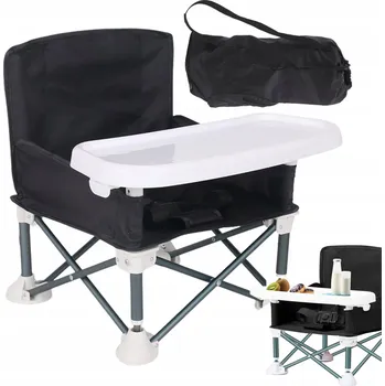 Jídelní židlička SKLÁDACÍ ŽIDLIČKA PRO DĚTI PŘENOSNÁ ŽIDLIČKA KE KRMENÍ S PODNOSEM