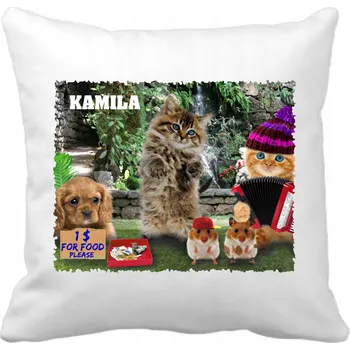 Polštář Polštář s motivem filmů, her, knih, komiksů a hudby - Kočky, 40 x 40 cm