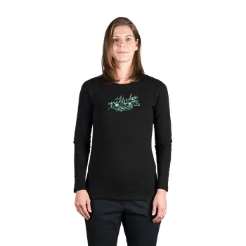 Dámské tričko Northfinder Dámské tričko z organické slub bavlny IYANA, černá, XS