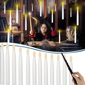 Obraz Svíčky s kouzelnou hůlkou a dálkovým ovládáním, plovoucí, závěsné, Harry Potter 12 Ks