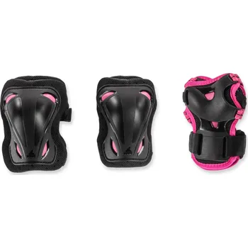 Sada chráničů Skate Gear Junior black/pink sada dětských chráničů XXS