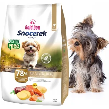 Krmivo pro psa Krmivo krmivo pro yorka Gold Dog 4 kg malé plemeno hovězí maso bez drůbeže