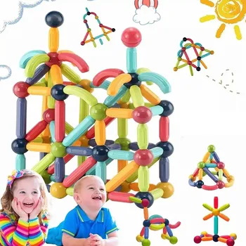 ostatní stavebnice Sada magnetických Stavebnice , vzdělávací Hračka , 64 dílků