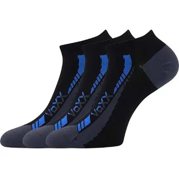 VoXX® Rex 19 Unisex nízké ponožky - 3 páry BM000005530500102521 černá 39-42 (26-28)