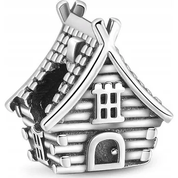 Přívěsek Přívěsek STŘÍBRO 925 Charms Korálek Domeček Chata