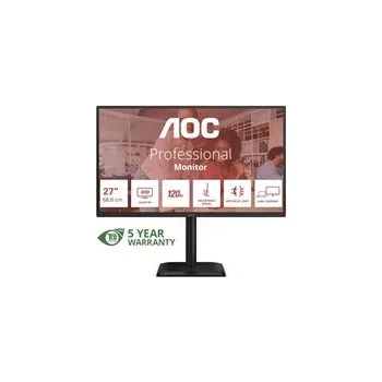 Monitor AOC MT 27" Q27E4CV - 2560x1440,IPS,120Hz,1xHDMI,1xDP,1xDP out,USBhub,USB-C(PD 90W),Repro,Pivot