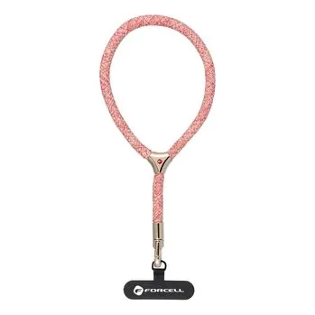 Pouzdro na mobilní telefon Nastavitelná šňůrka na zápěstí Forcell F-Design L8X36 (max. 18 cm v poutku) růžová
