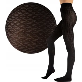 Dámské punčochy Punčocháče Fiore Aquatic 40 den, černé, šupiny, 3M