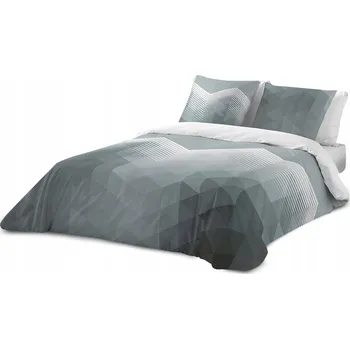 Povlečení POVLEČENÍ 160x200 + 2 POVLEČENÍ NA POLŠTÁŘ 70x80 BAVLNĚNÝ SATÉN SADA ŠEDÁ
