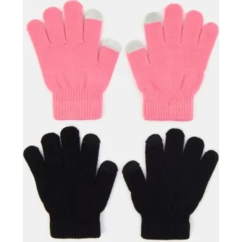 Rukavice Sinsay - Rukavice s funkcí dotykové obrazovky 2 balení - růžová - 137FU-30X - 137FU-30X-S
