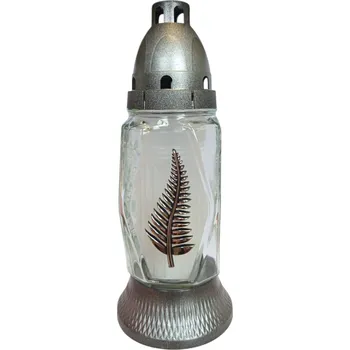 Svíčka Hřbitovní Svíčka / Lucerna 342 se stříbrným pírkem