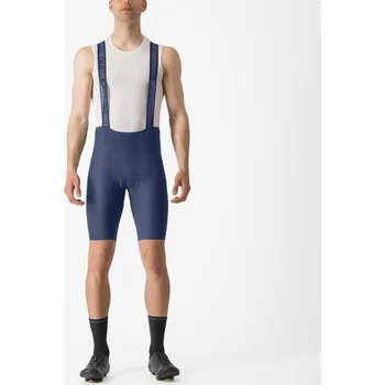 Cyklistické kalhoty CASTELLI Cyklistické kalhoty krátké s laclem - ESPRESSO - modrá 2XL