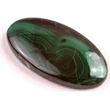 Přírodní kámen Kabošon Malachite č.6253 (37x19x7mm)