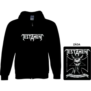 Pánská mikina Testament - mikina s kapucí a zipem 4