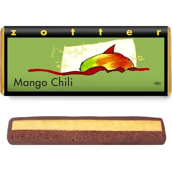 Cukrovinka Zotter Čokoláda Mango Chili