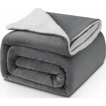 Prostěradlo Teplá deka KANKAEU měkká silná 160x200 cm MIKROVLÁKNO SHERPA