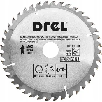 Vrták Kotoučová pila na dřevo Drel 115x22,23 mm