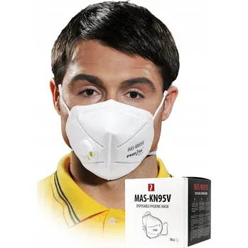 Pleťová maska MASKA 5 WARSTW OCHRONNA FILTRUJĄCA ZAWOREK N95 - Ochranná 5vrstvá maska s filtrem a ventilem