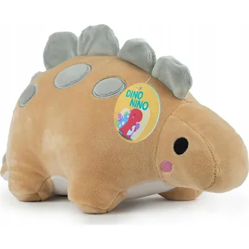 plyšák DINO NINO PLYŠOVÁ HRAČKA BÉŽOVÁ STEGOSAURUS DINOSAURUS PRO MALÉ DĚTI PLYŠOVÝ MAZLÍČEK PŘÍTULNÍČEK