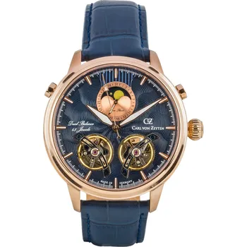 Hodinky Carl von Zeyten Durbach CVZ0060RBLS Modrá