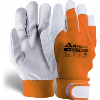 Pracovní rukavice Rukavice Magros Pracovní rukavice BOZP bavlna lícová kozí kůže, velikost 9 - L, 1 pár