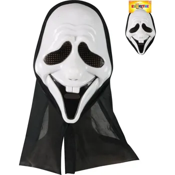 Karnevalová maska KARNEVAL Maska duch s šátkem (karnevalový doplněk)