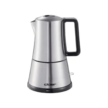 Moka konvice Cloer 5918 Elektrická Moka Konvice na 4 Šálky Nerezová Ocel
