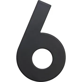 Domovní cedule číslo domovní č.6 75mm nerez ČER 0.03 Kg MTA MAXMIX Sklad14 495160 ( MTA MAXMIX Sklad14 )