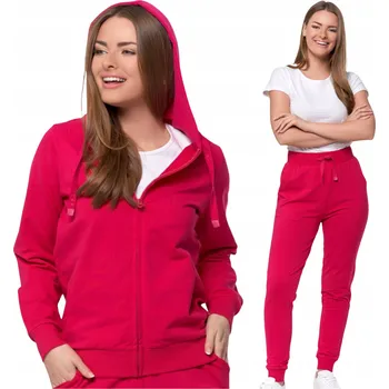 DÁMSKÁ TEPLÁKOVÁ SOUPRAVA - KALHOTY A ROZEPÍNACÍ MIKINA TEPLÁKOVKA POHODLNÁ MORAJ M