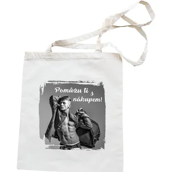 Nákupní taška Plátěná taška - Pomůžu ti s nákupem