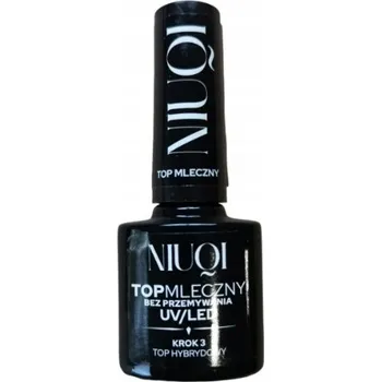 Lak na nehty Niuqi Top Coat Mléčný na hybridní lak bez výpotku