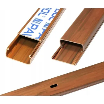 kabelová chránička Instalační lišta tmavě hnědá 32x15 2M kabelový kanál PAWBOL žlab