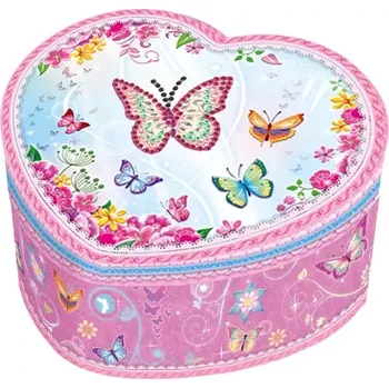 Šperkovnice Alltoys Hudební šperkovnice srdíčko motýlci