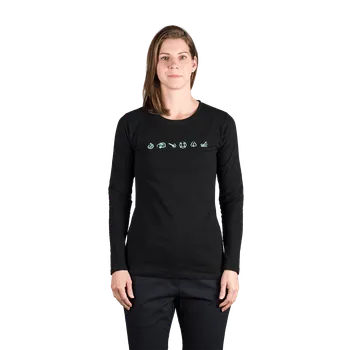 Dámské tričko Northfinder Dámské tričko z organické slub bavlny ELIANNA, černá, XL