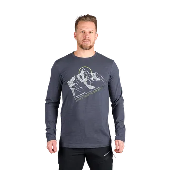 Pánské tričko Northfinder Pánské tričko z organické slub bavlny DARU, modrá, XL