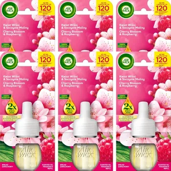 Osvěžovač vzduchu Air Wick Náplň do Osvěžovače Vzduchu Višňový Květ a Šťavnaté Maliny 19ml x6