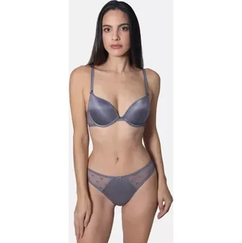 Kalhotky 49040/548 - tanga Sassa fashion, S, silver grey