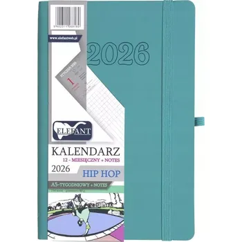 Kalendář Knižkový kalendář 2026 A5 Elefant modrý